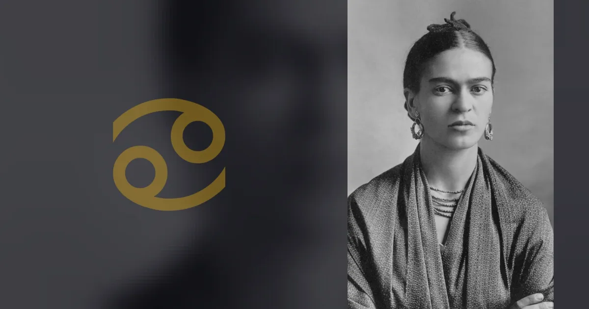 Frida Kahlo's natal chart: a dreamer and poet devoted to friendship and shared ideals
